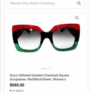 Gucci Gradient Glittered Oversized Square